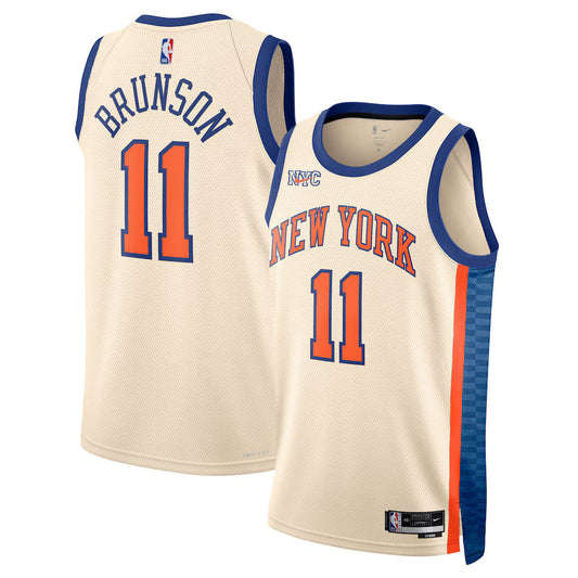 Jalen Brunson New York Knicks Unisex 2025/26 Jersey - Cream - City Edition product image 1, provided for visual reference