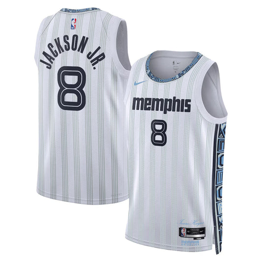 Jaren Jackson Jr. Memphis Grizzlies Unisex 2025/26 Swingman Jersey - White - City Edition product image 1, provided for
