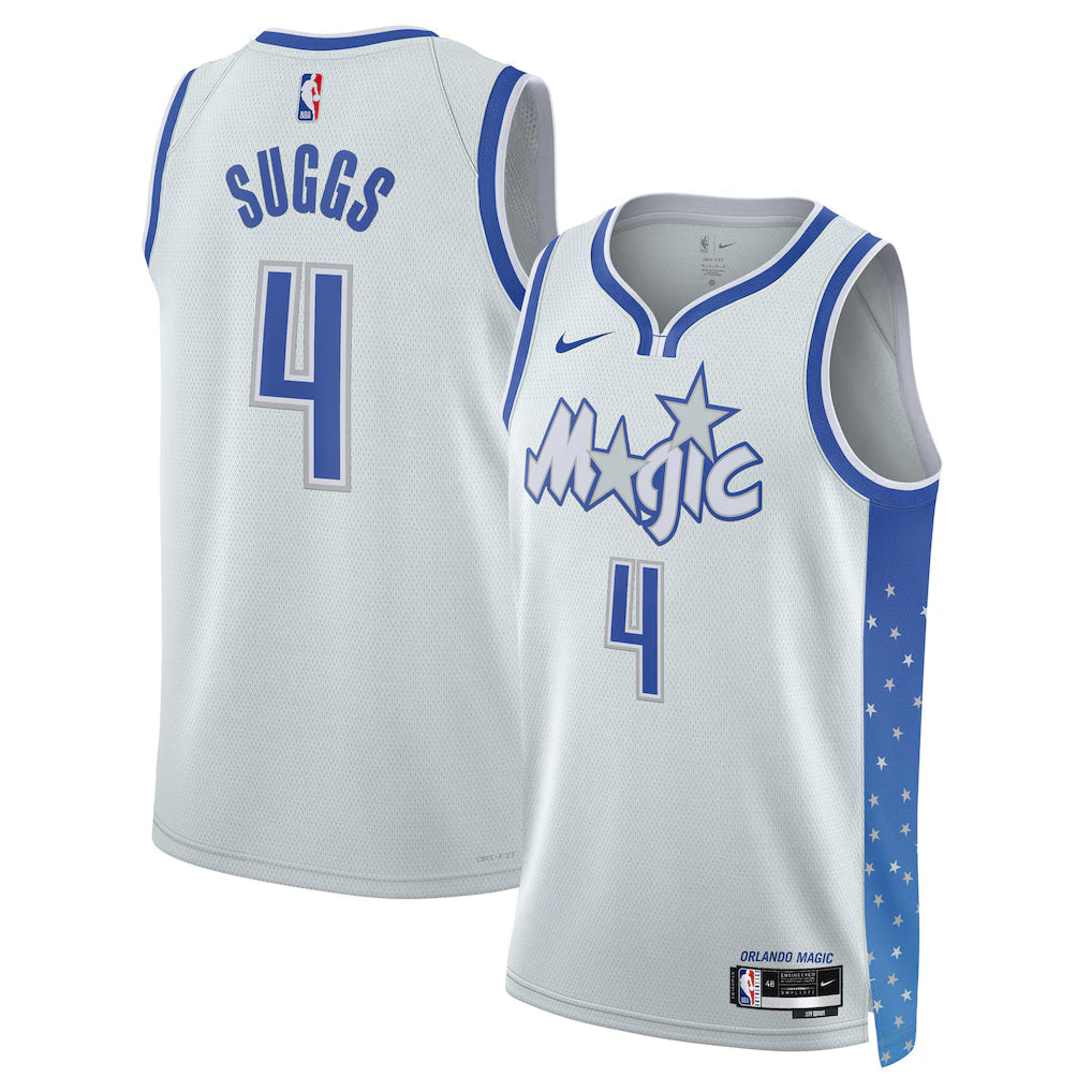Jalen Suggs Orlando Magic Unisex 2025/26 Swingman Jersey - Silver - City Edition product image 1, provided for visual