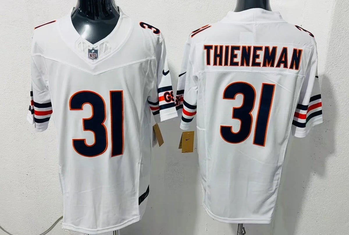 Dillon Thieneman Chicago Bears YOUTH KIDS Official NFL Nike Jersey White product image 1, provided for visual reference and