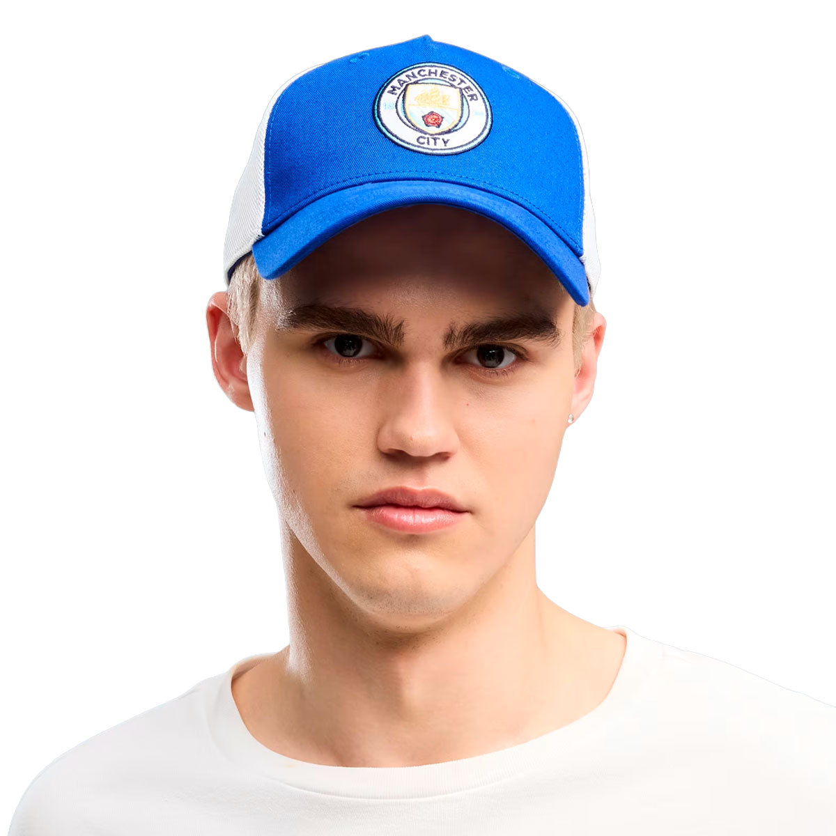 Puma Manchester City King Trucker Cap product image 1, provided for visual reference and product detail review