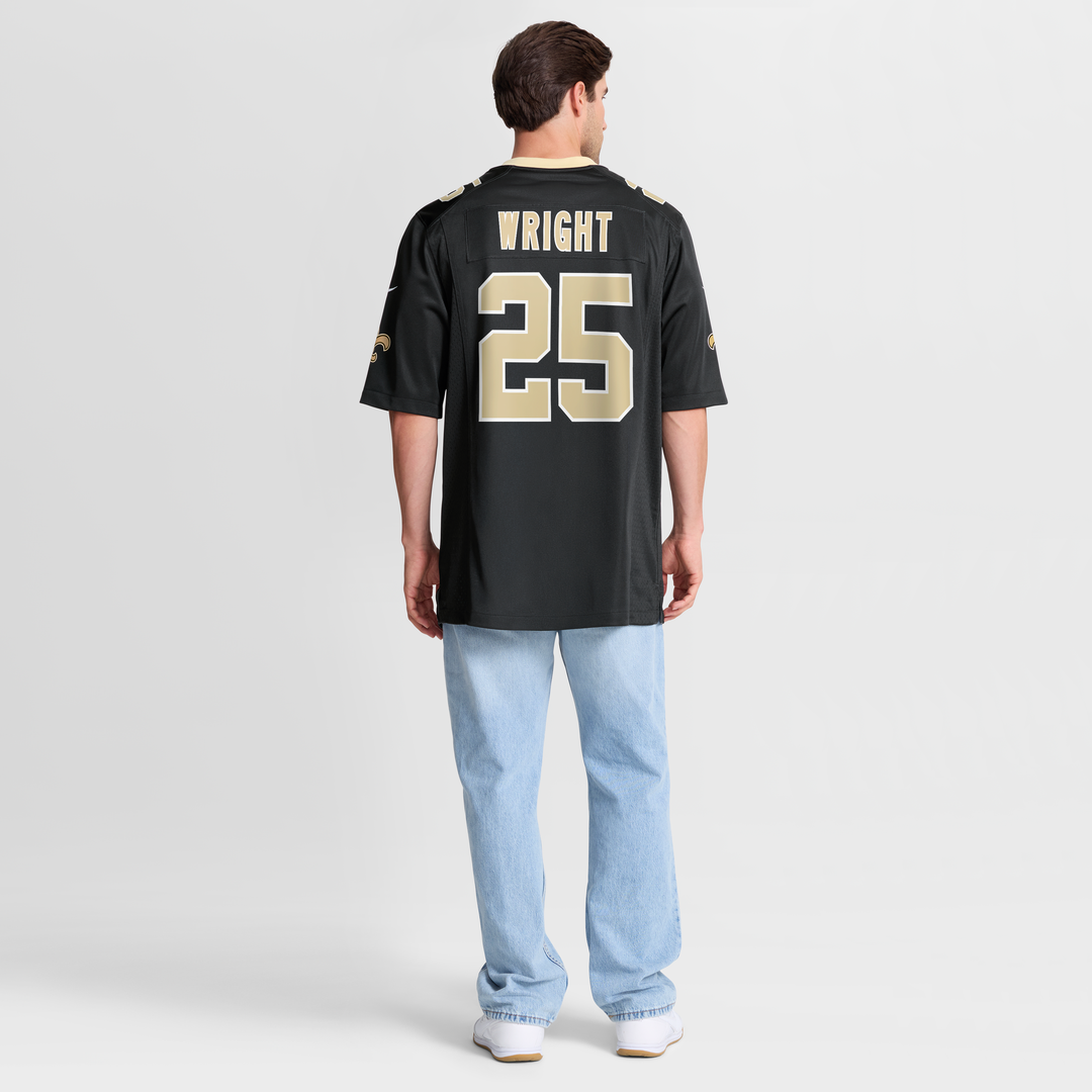 New Orleans Saints Rejzohn Wright Nike Black Game Jersey product image 8