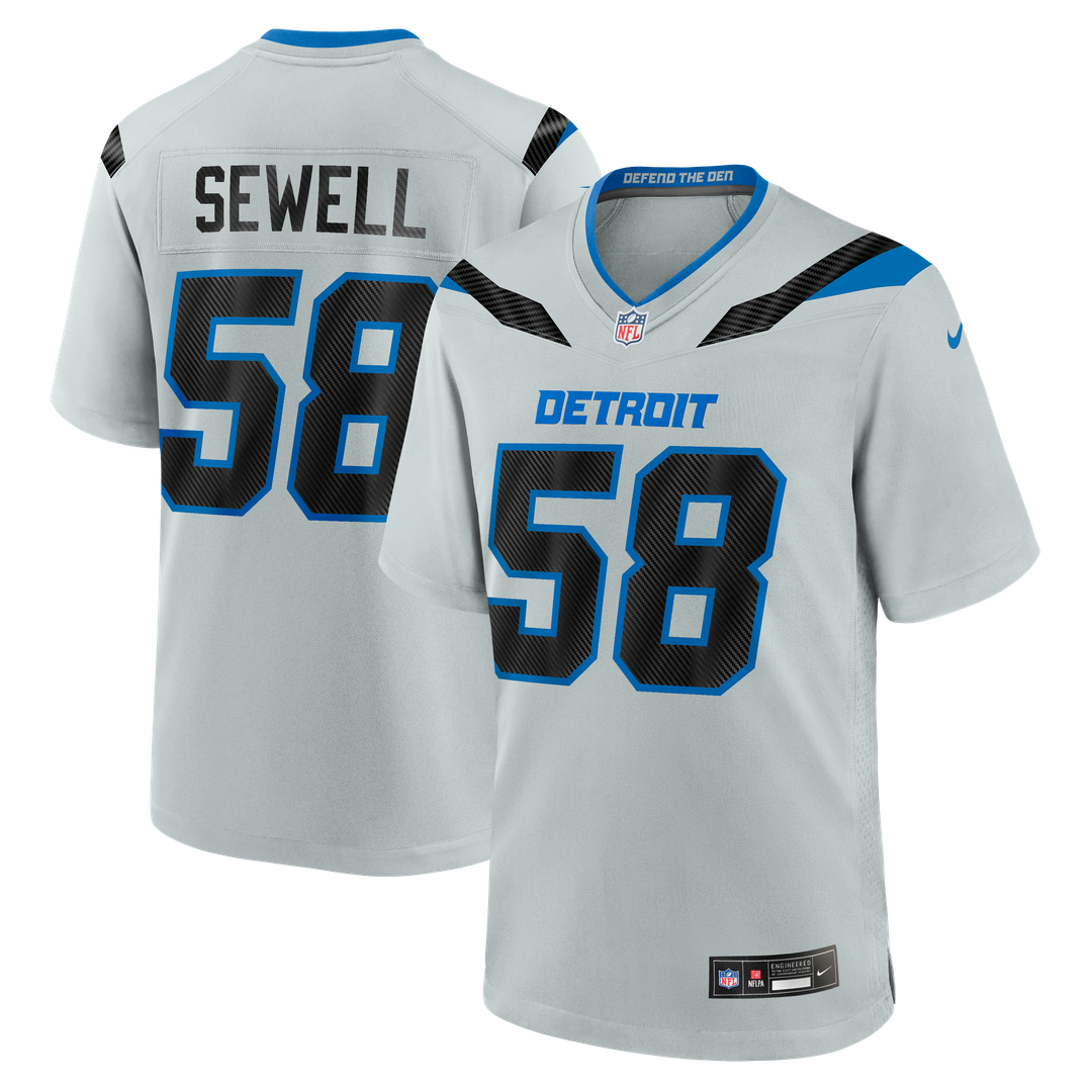 Detroit Lions Penei Sewell Nike Silver 2026 Rivalries product image 1
