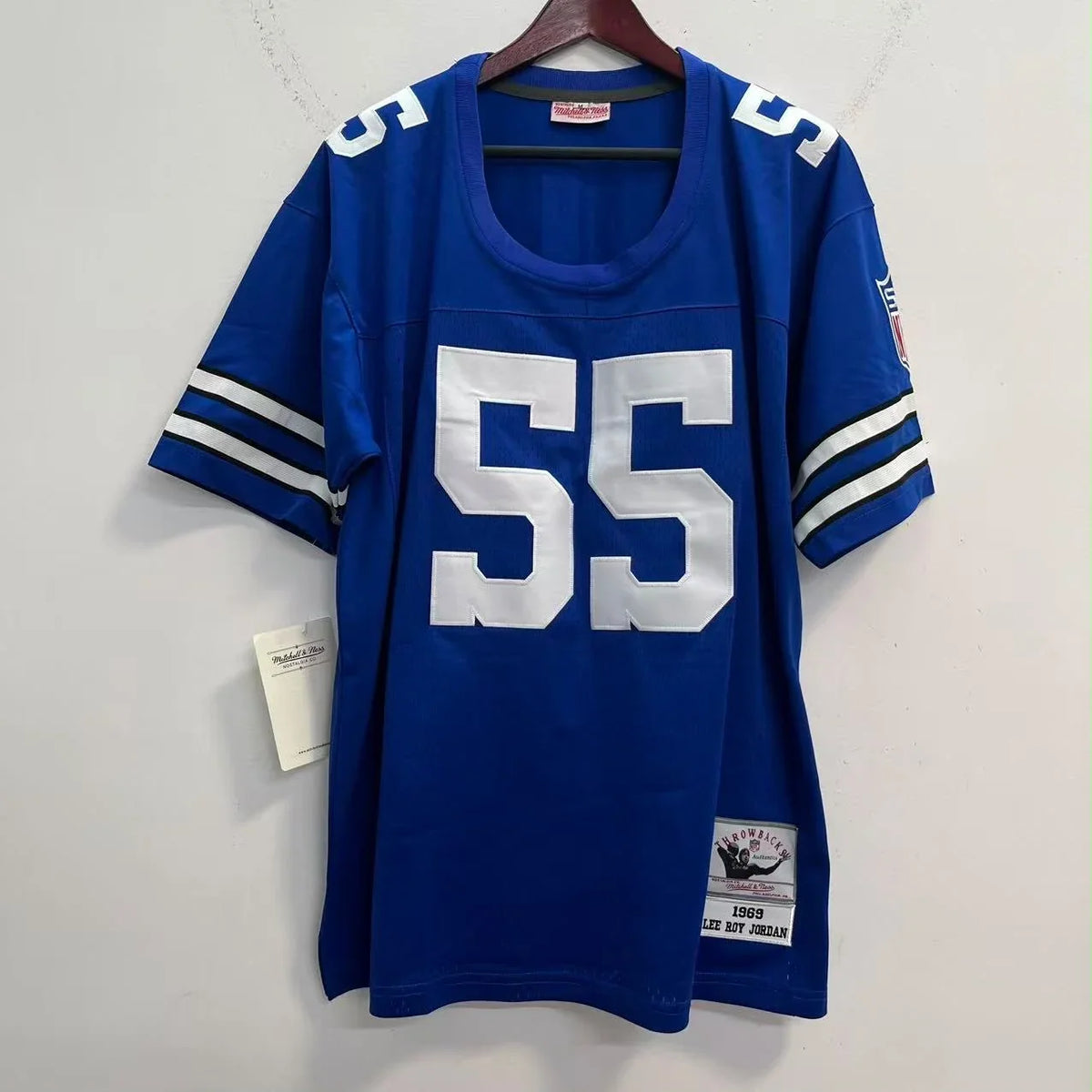 Lee Roy Jordan Dallas Cowboys Official NFL Jersey 1969 blue Mitchell & Ness product image 2, provided for visual reference