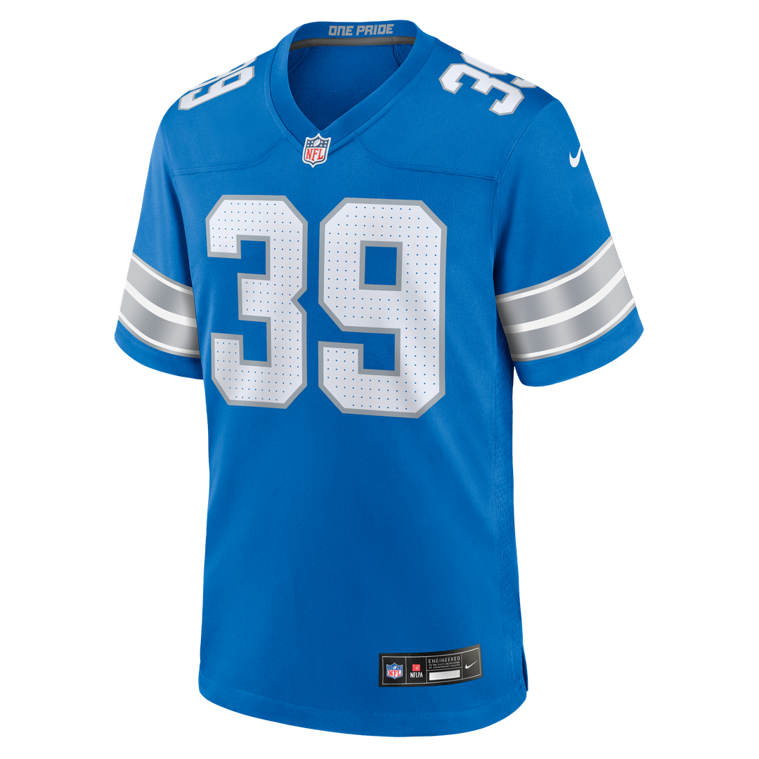 Detroit Lions Jake Bates Nike Blue Game Jersey product image 2
