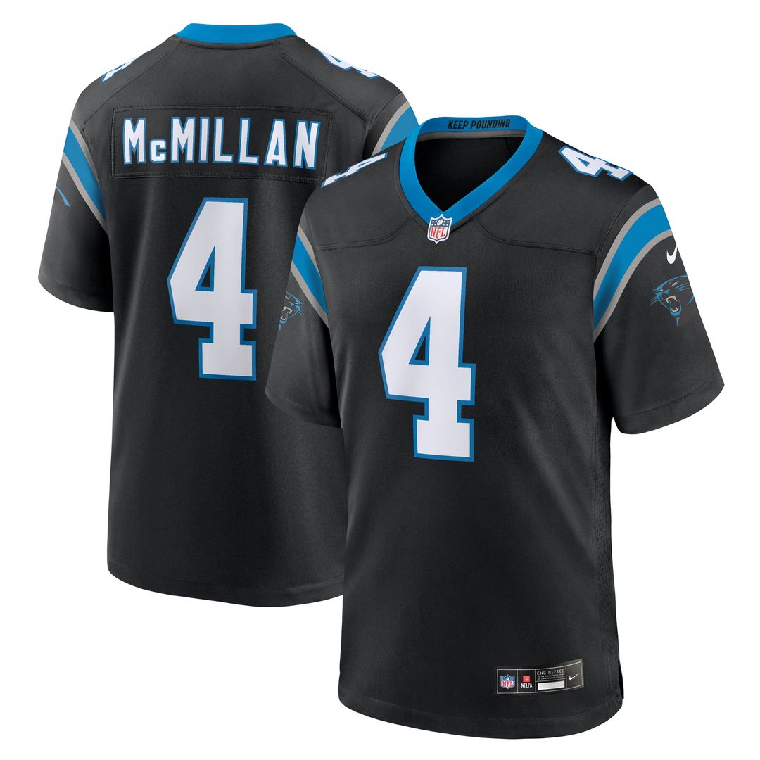 Carolina Panthers Tetairoa McMillan Nike Black Game Jersey product image 7