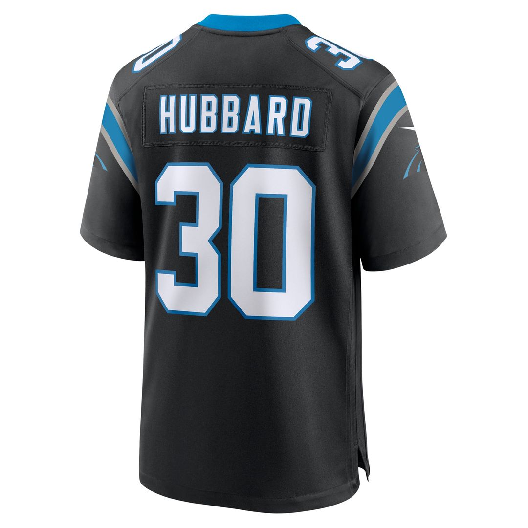 Carolina Panthers Chuba Hubbard Nike Black Game Jersey product image 9