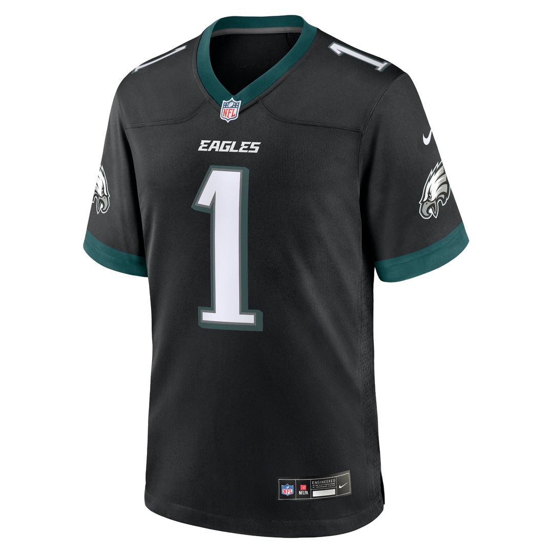 Philadelphia Eagles Jalen Hurts Nike Black Alternate Game product image 2
