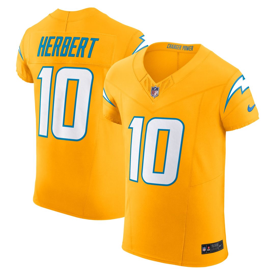 Los Angeles Chargers Justin Herbert Nike Gold Alternate product image 4