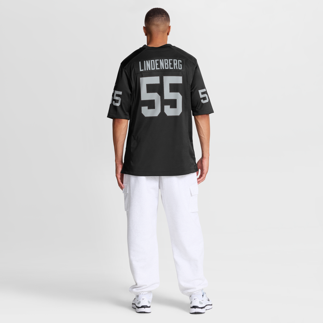 Las Vegas Raiders Cody Lindenberg Nike Black Game Jersey product image 5