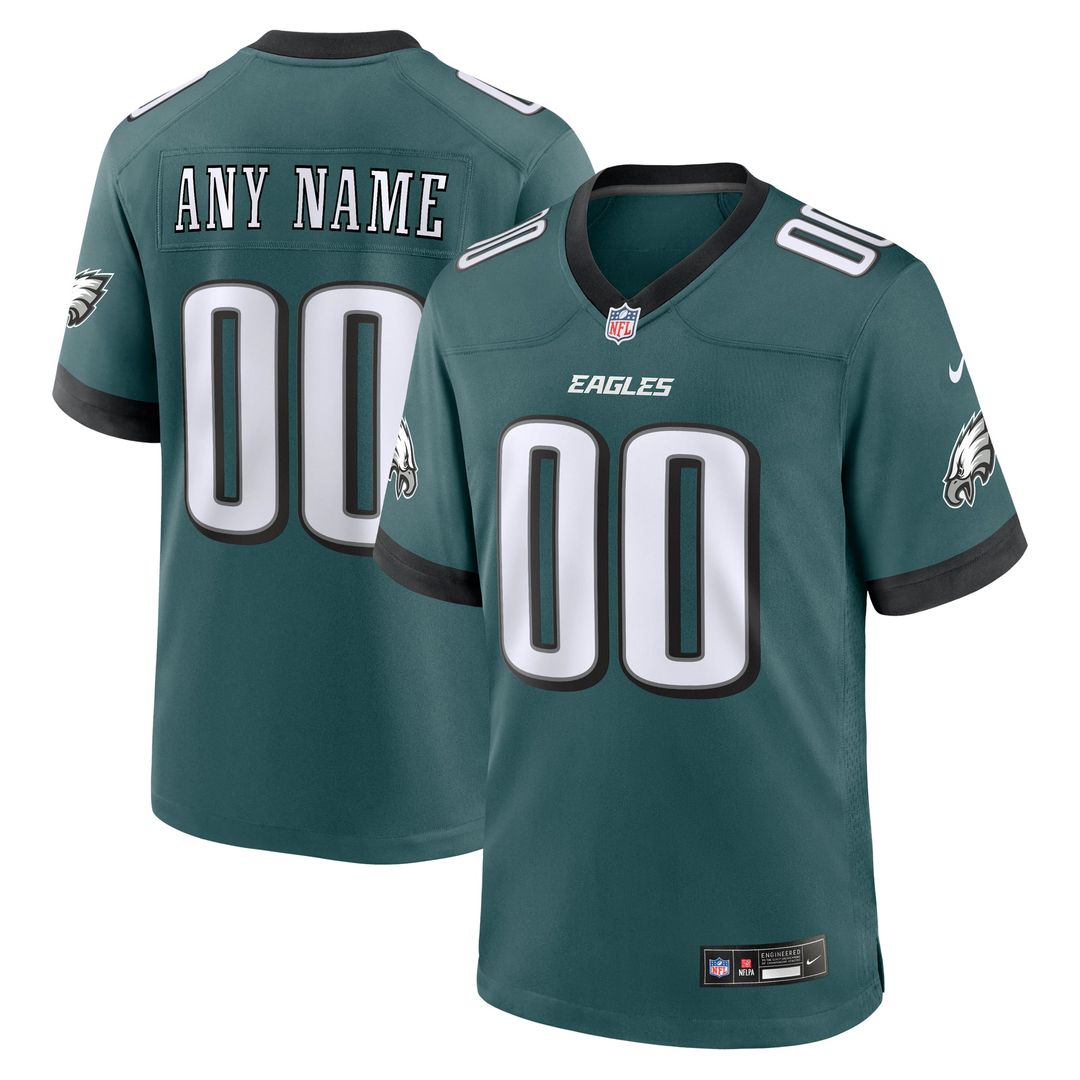 Philadelphia Eagles Nike Midnight Green Custom Jersey product image 1