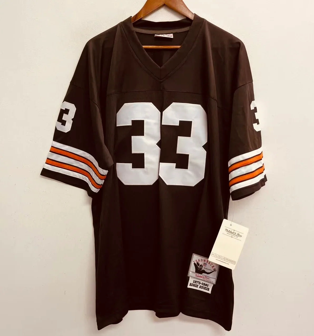 Reggie Rucker Cleveland Browns Official NFL Mitchell & Ness Jersey product image 2, provided for visual reference and
