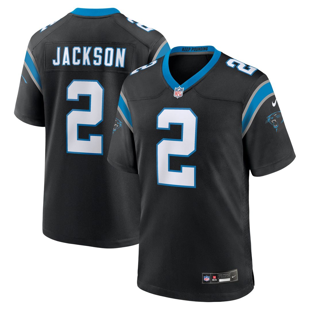 Carolina Panthers Mike Jackson Nike Black Game Jersey product image 1
