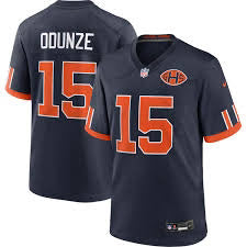 Rome Odunze Chicago Bears official NFL Nike Rivalries Collection Jersey product image 1, provided for visual reference and