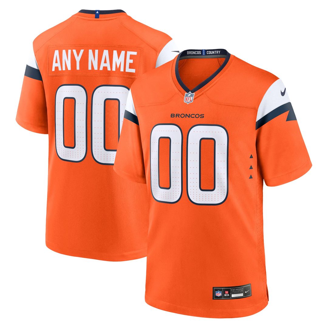 Denver Broncos Nike Orange Team Custom Jersey product image 1