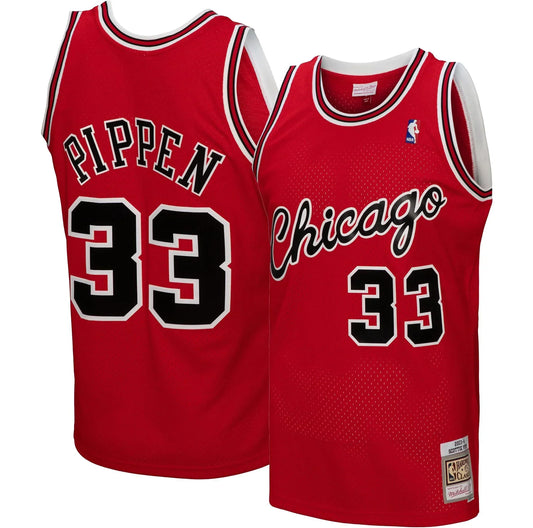 Scottie Pippen Chicago Bulls 2003/04 Hardwood Classics Jersey - Red product image 1, provided for visual reference and