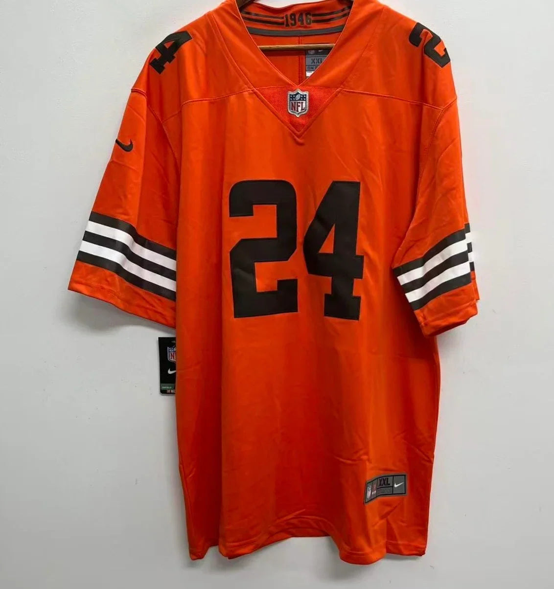 Nick Chubb Cleveland Browns Official NFL Nike Jersey product image 2, provided for visual reference and product detail review