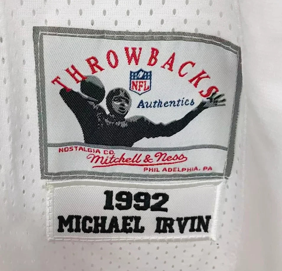 Michael Irvin Dallas Cowboys Jersey Mitchell & Ness white product image 2, provided for visual reference and product detail