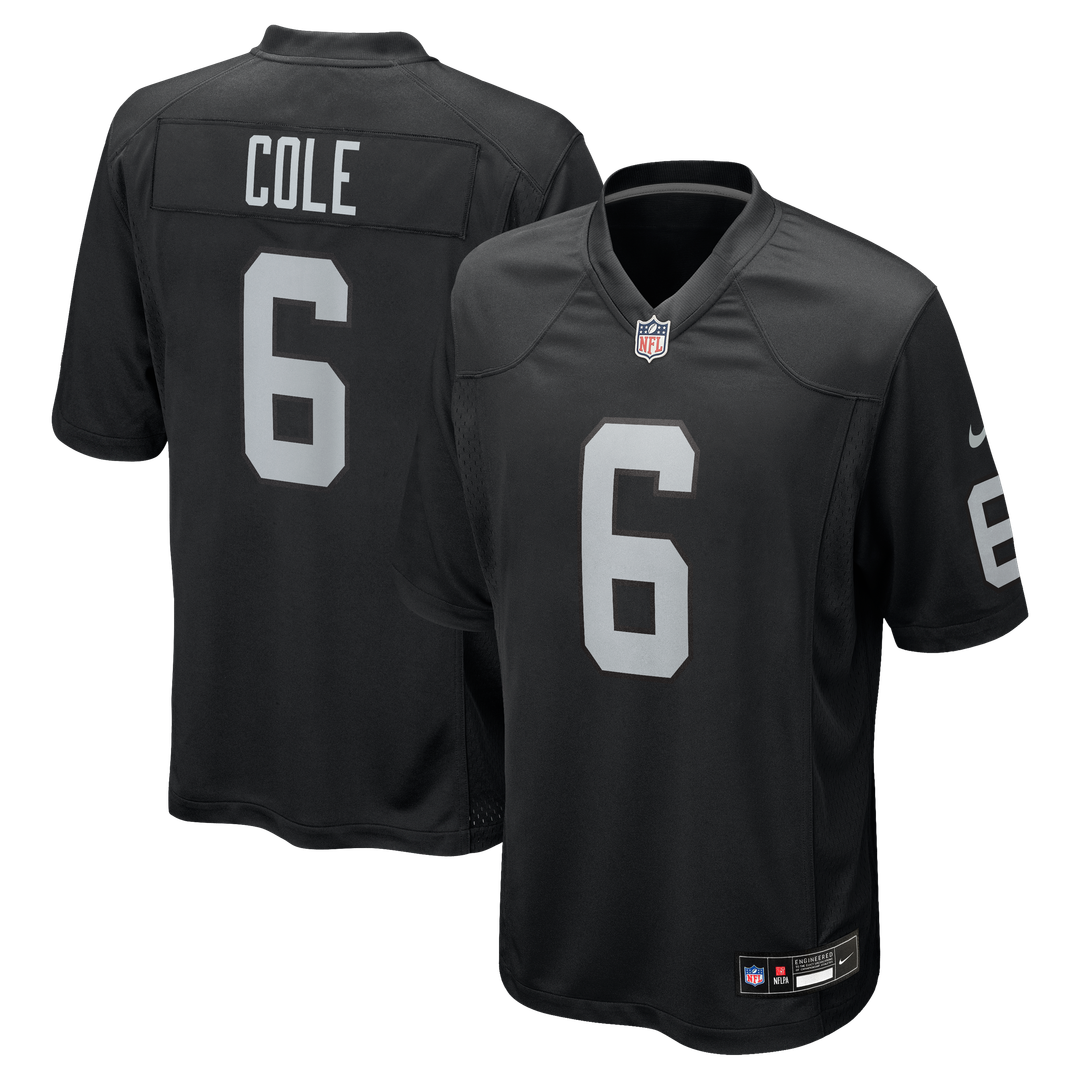 Las Vegas Raiders AJ Cole Nike Black Game Jersey product image 1