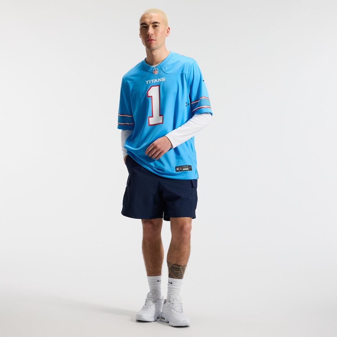 Tennessee Titans Cameron Ward Nike Light Blue Game Jersey product image 4