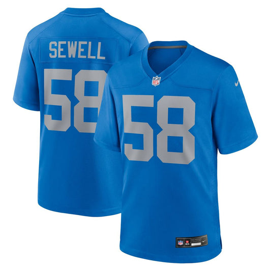 Detroit Lions Penei Sewell Nike Blue Alternate Game Jersey product image 1