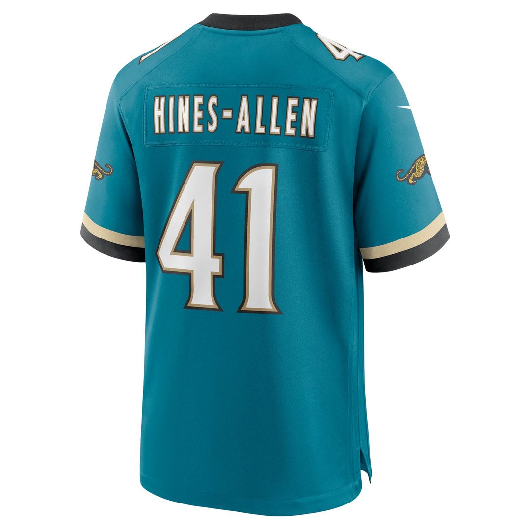Jacksonville Jaguars Josh Hines - Allen Nike Teal Prowler product image 3