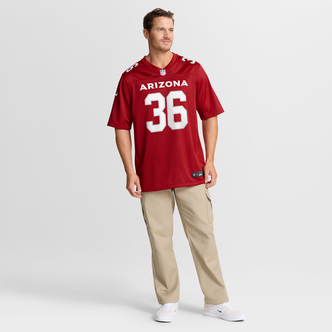 Arizona Cardinals Kitan Crawford Nike Cardinal Game Jersey product image 7