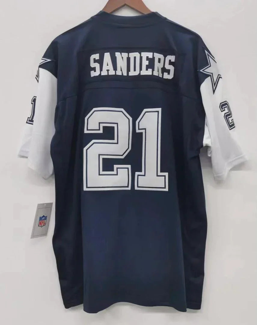 Deion Sanders 1995 Dallas Cowboys Official NFL Jersey Mitchell & Ness product image 1, provided for visual reference and