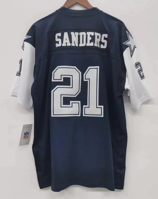 Deion Sanders 1995 Dallas Cowboys Official NFL Jersey Mitchell & Ness product image 1, provided for visual reference and