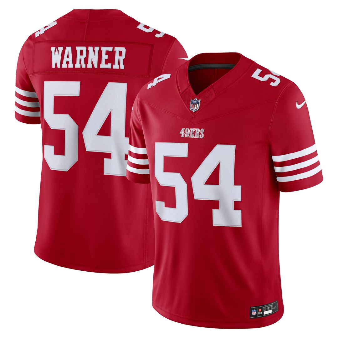 San Francisco 49ers Fred Warner Nike White Alternate Vapor product image 7