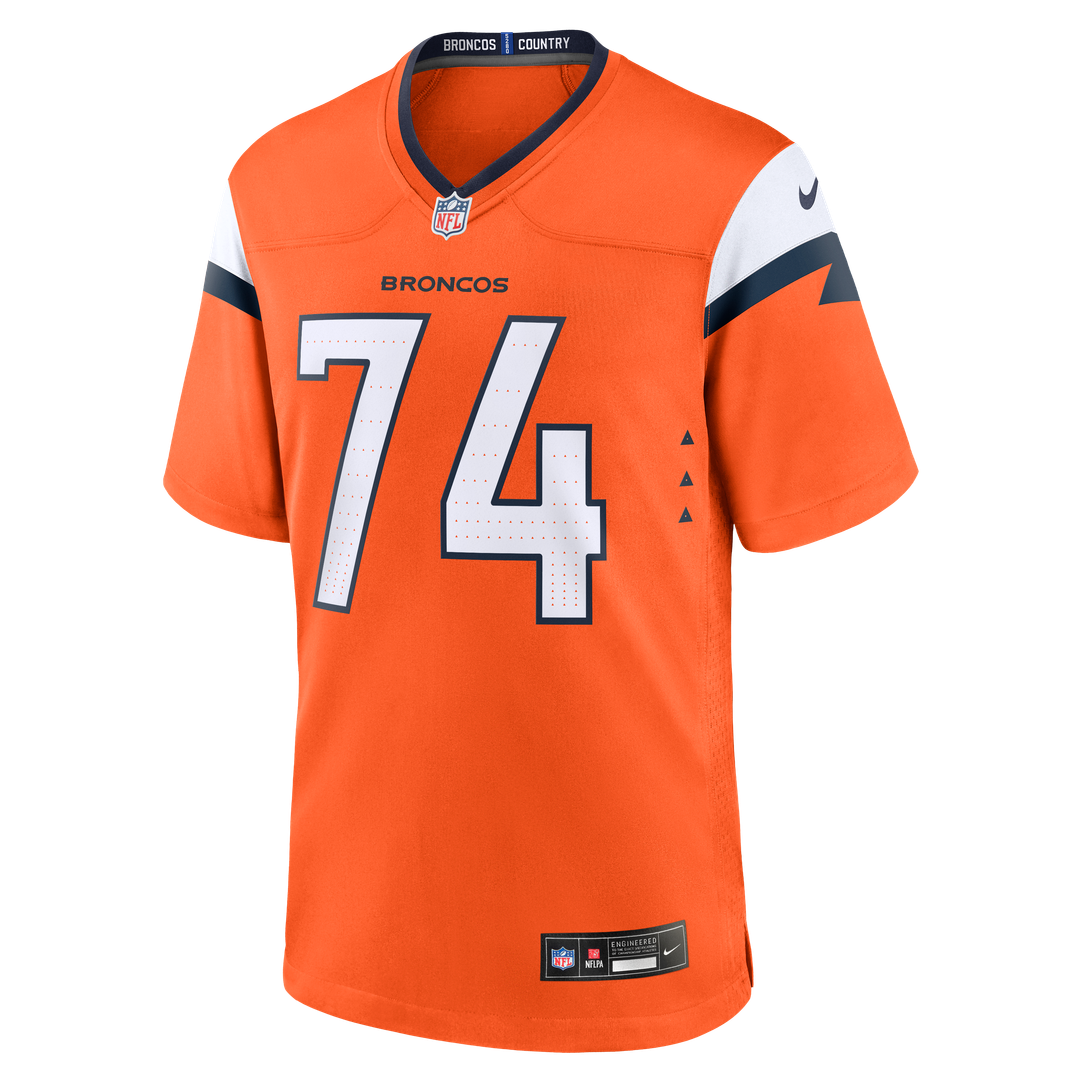 Denver Broncos Ben Powers Nike Orange Game Jersey product image 2