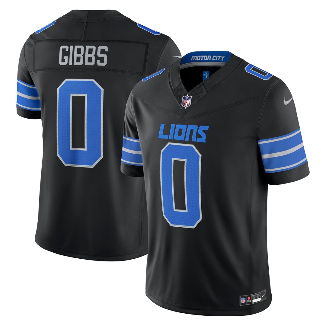 Detroit Lions Jahmyr Gibbs Nike White Vapor FUSE Stitched product image 10