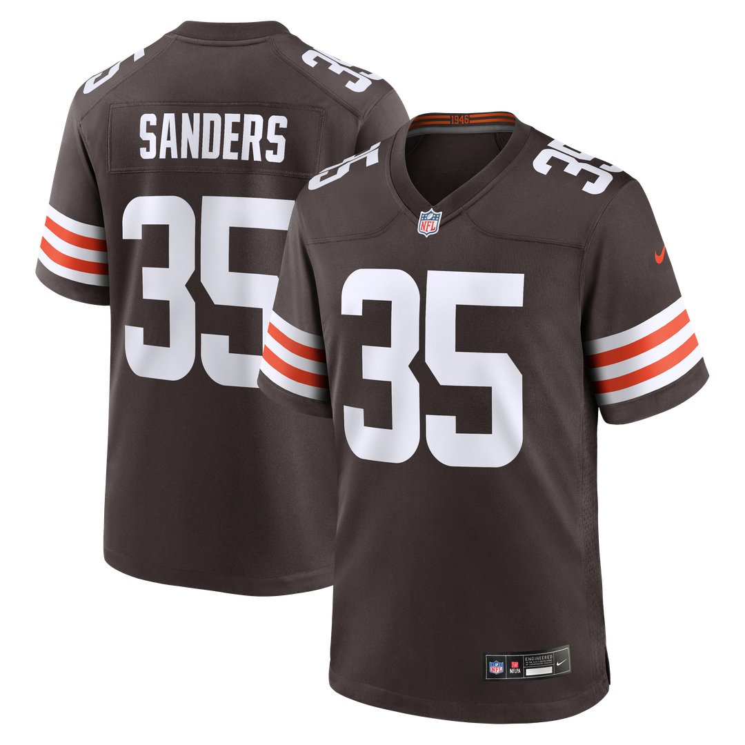 Cleveland Browns Raheim Sanders Nike Brown Game Jersey product image 1