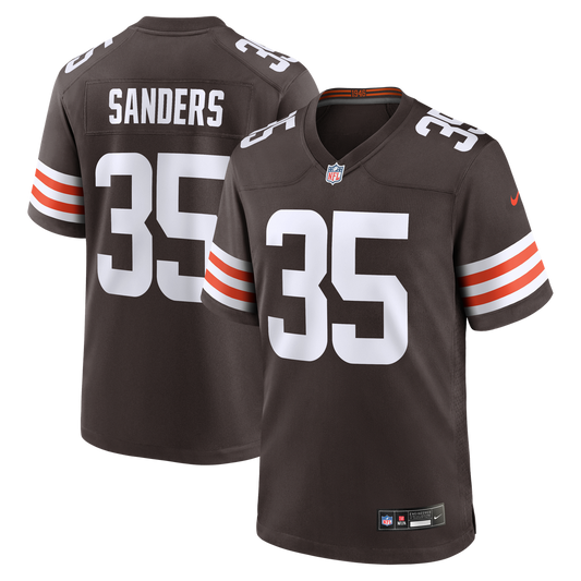 Cleveland Browns Raheim Sanders Nike Brown Game Jersey product image 1