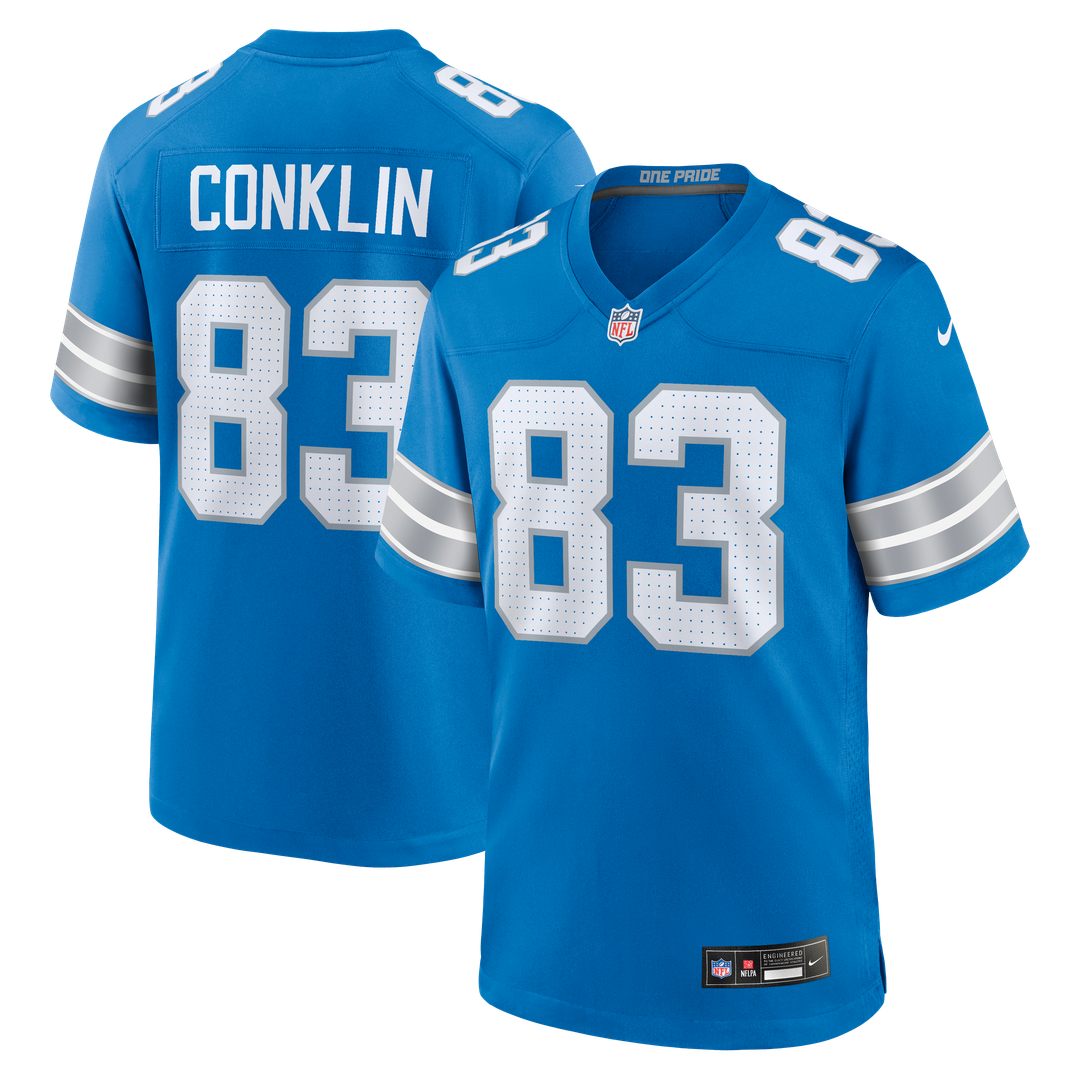 Detroit Lions Tyler Conklin Nike Blue Game Jersey product image 1