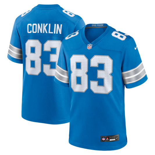 Detroit Lions Tyler Conklin Nike Blue Game Jersey product image 1