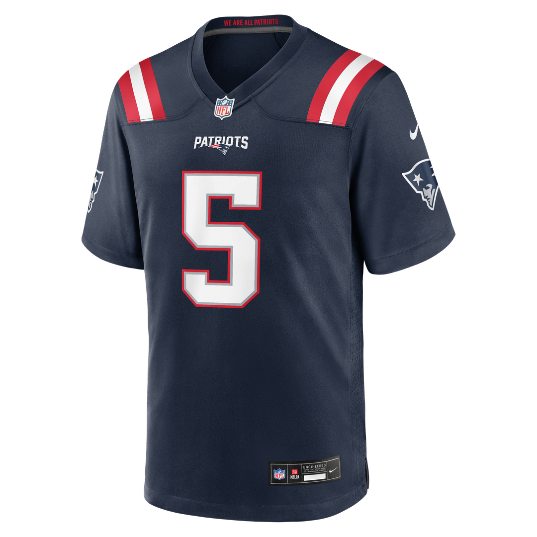 New England Patriots Dre'Mont Jones Nike Navy Game Jersey product image 4