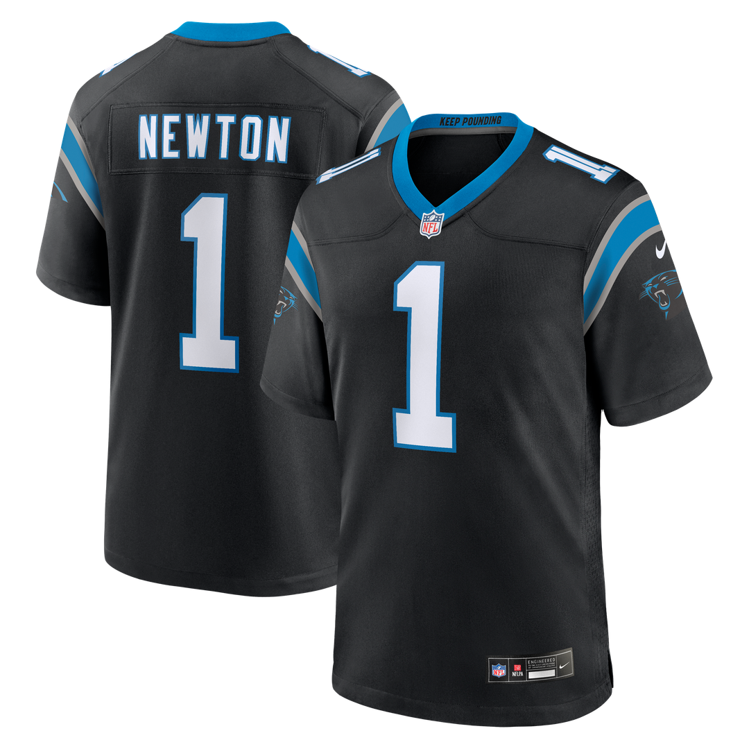 Carolina Panthers Cam Newton Nike Black Team Retired Game product image 1