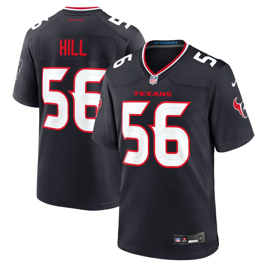 Houston Texans Jamal Hill Nike Navy Game Jersey product image 1