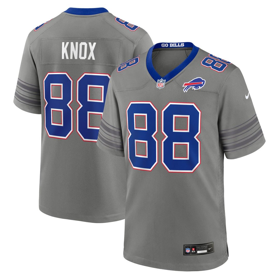 Buffalo Bills Dawson Knox Nike Gray Nickel City Game Jersey product image 1