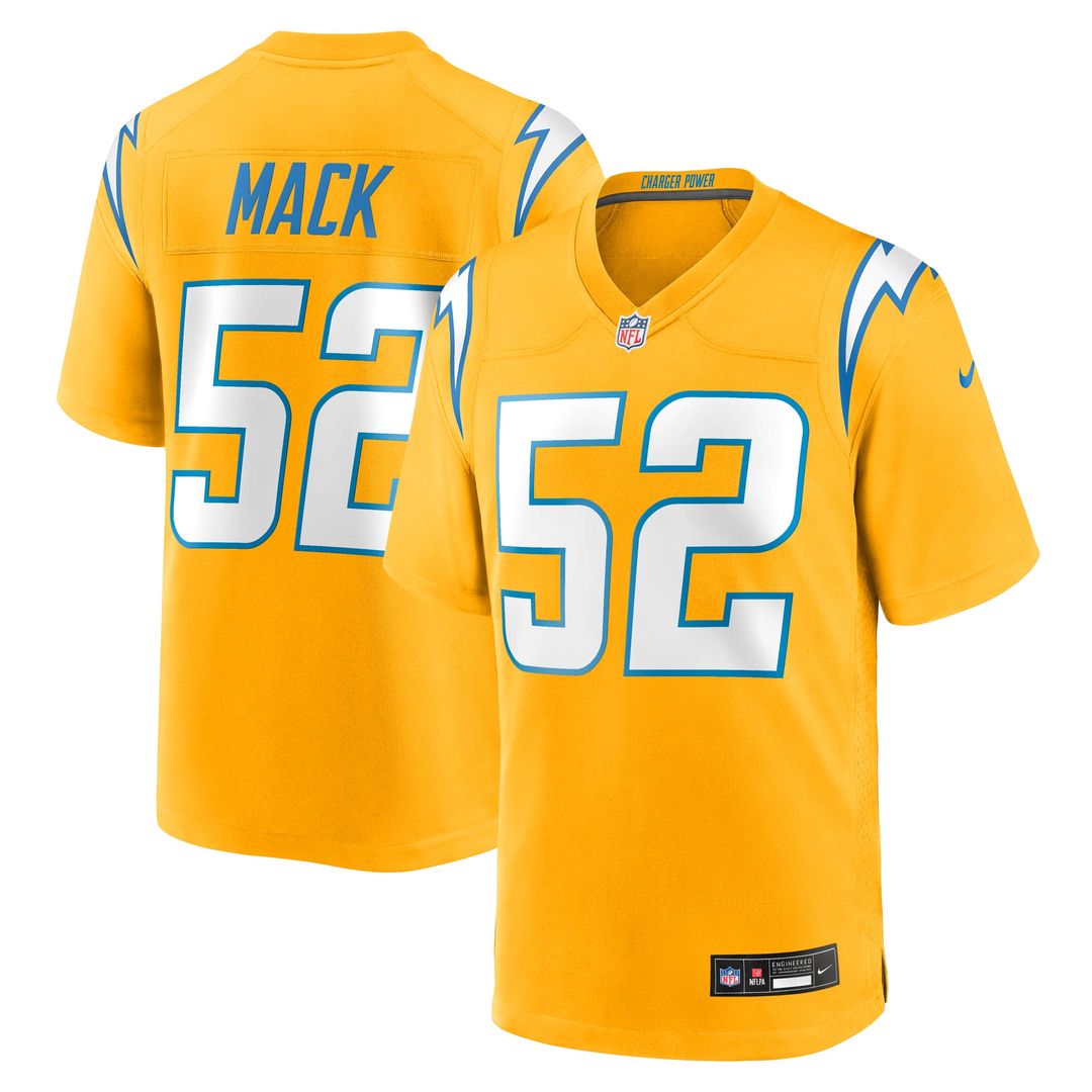 Los Angeles Chargers Khalil Mack Nike Gold Alternate product image 4