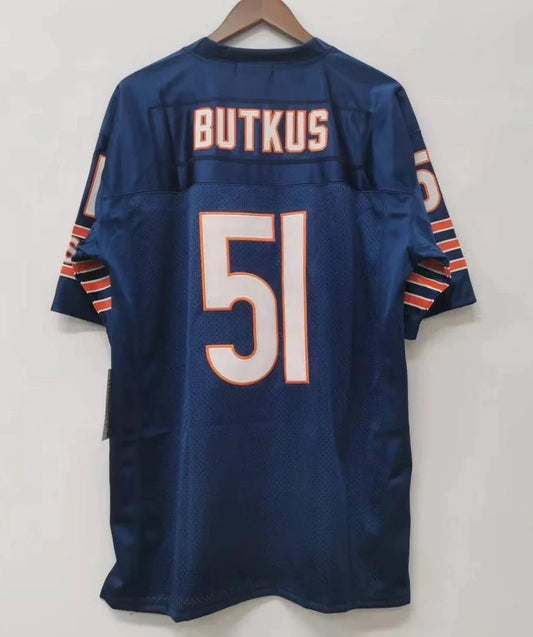 Dick Butkus Chicago Bears Official NFL Mitchell & Ness Jersey product image 1, provided for visual reference and product