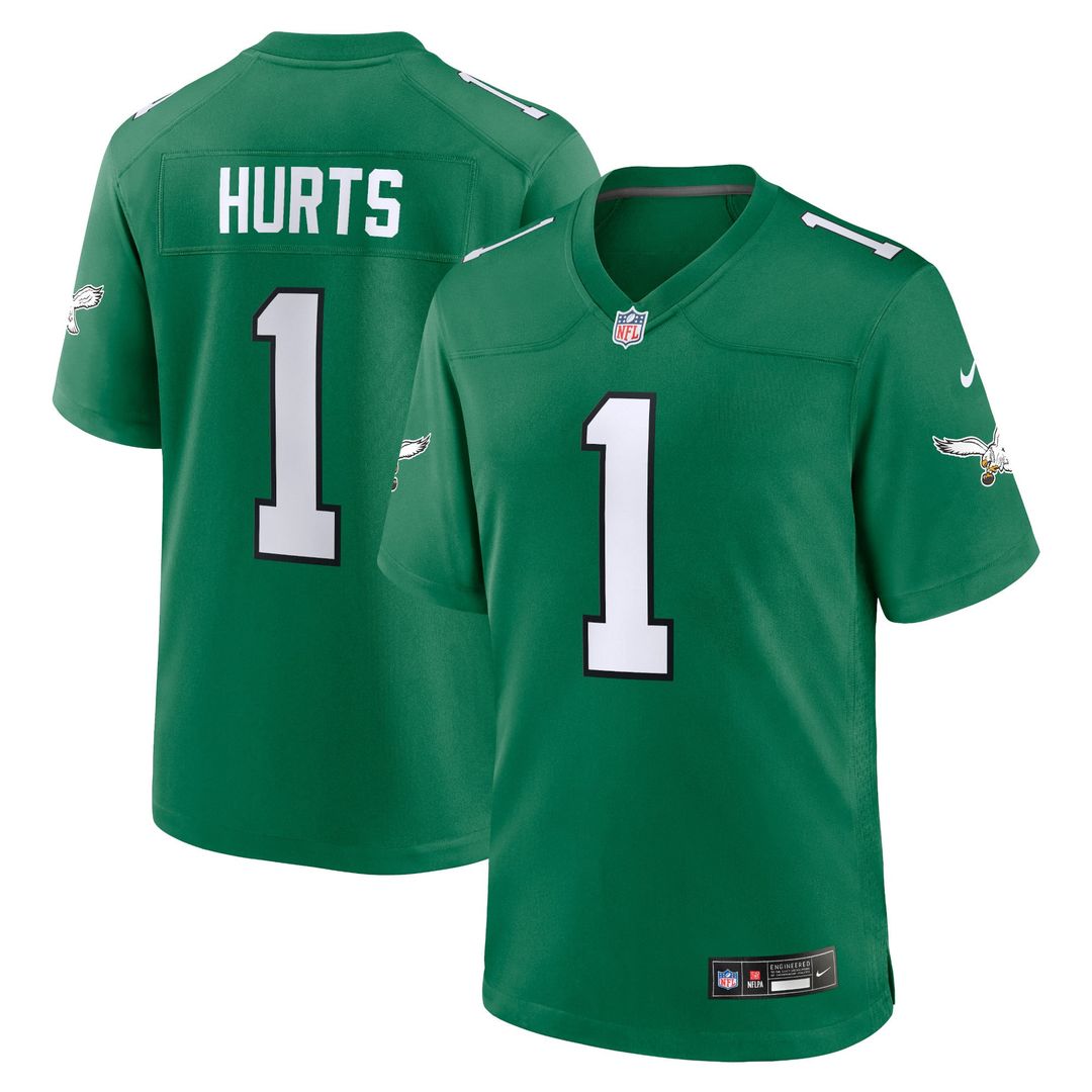 Philadelphia Eagles Jalen Hurts Nike Kelly Green Alternate product image 1
