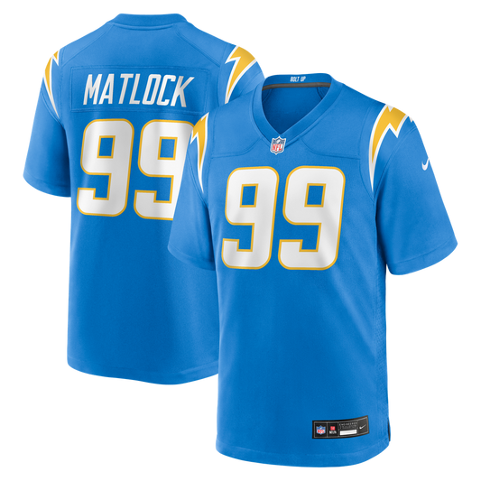 Los Angeles Chargers Scott Matlock Nike Powder Blue Game product image 1