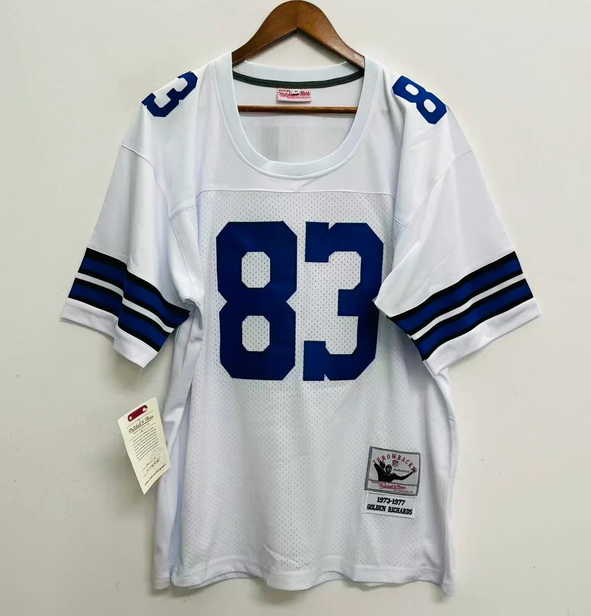 Golden Richards Dallas Cowboys Official NFL Jersey white Mitchell & Ness product image 2, provided for visual reference and