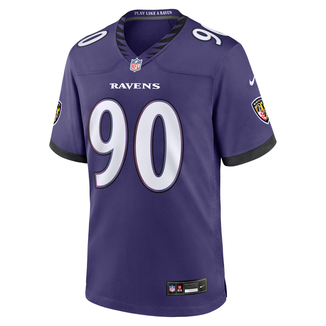 Baltimore Ravens Aeneas Peebles Nike Purple Game Jersey product image 2