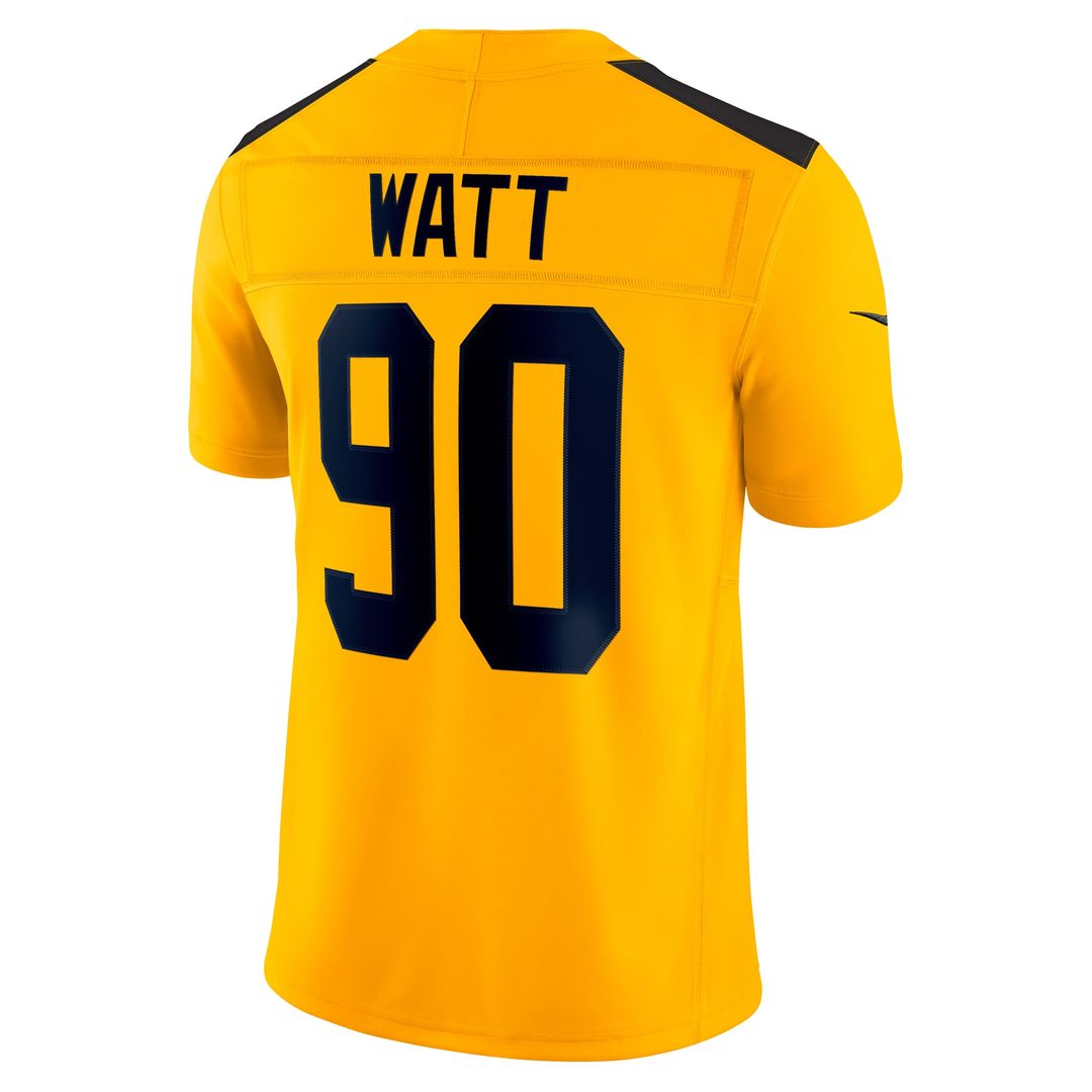 Pittsburgh Steelers T.J. Watt Nike Gold Alternate Vapor product image 3