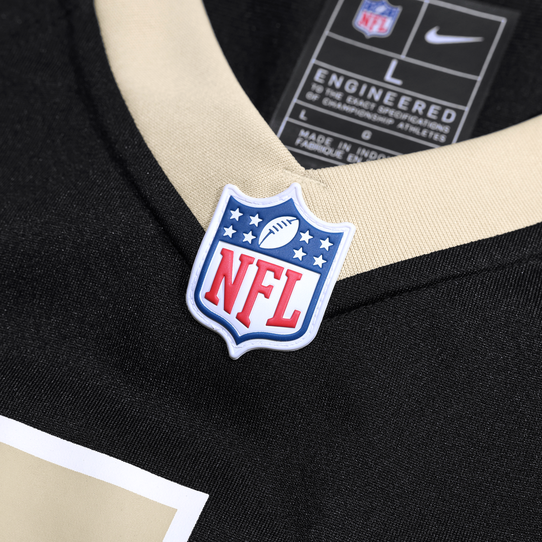 New Orleans Saints Justin Reid Nike Black Game Jersey product image 4