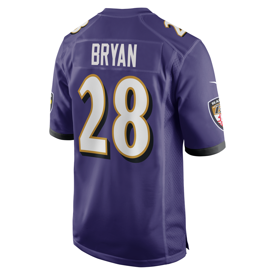 Baltimore Ravens Taven Bryan Nike Purple Game Jersey product image 3