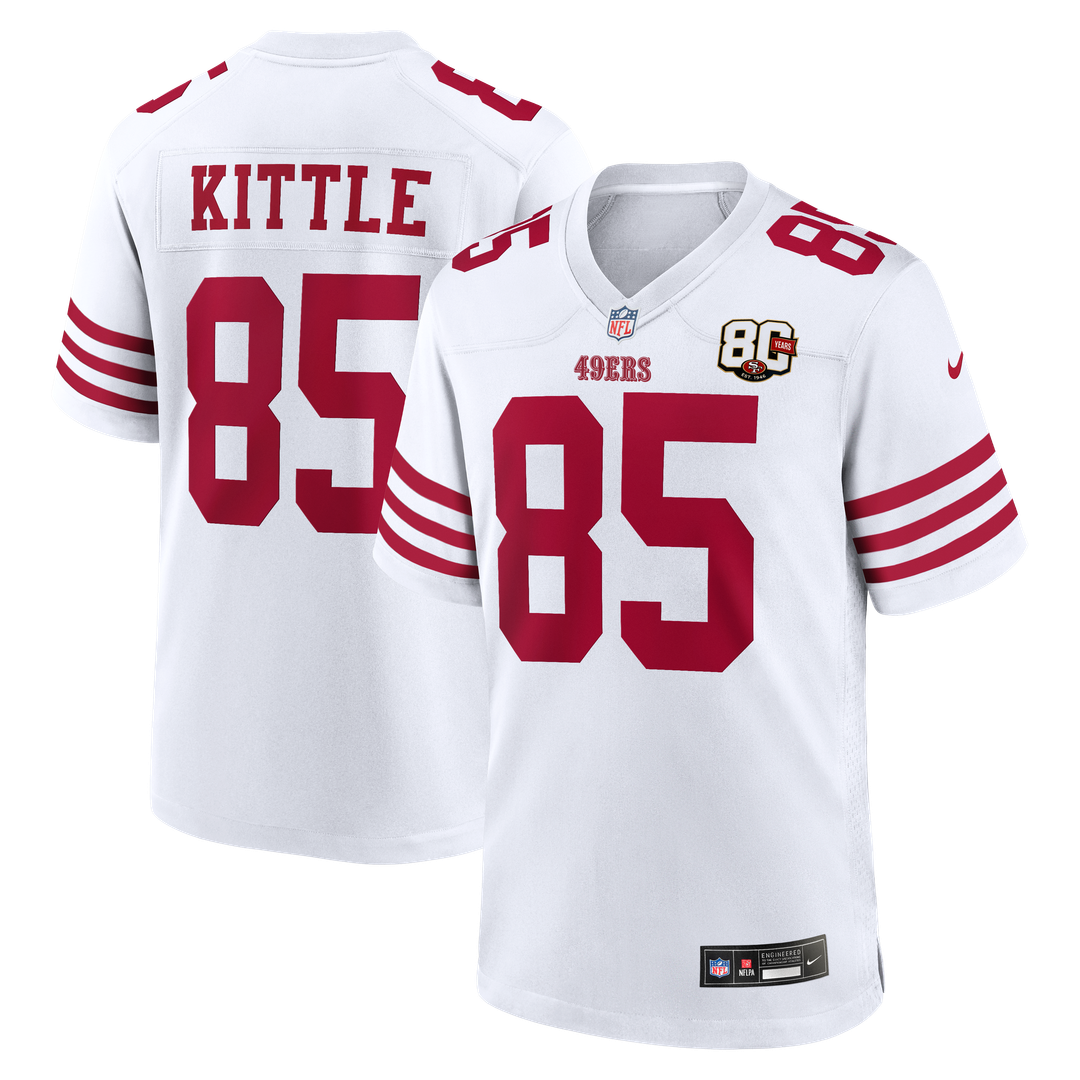 San Francisco 49ers George Kittle Nike White 80th product image 1